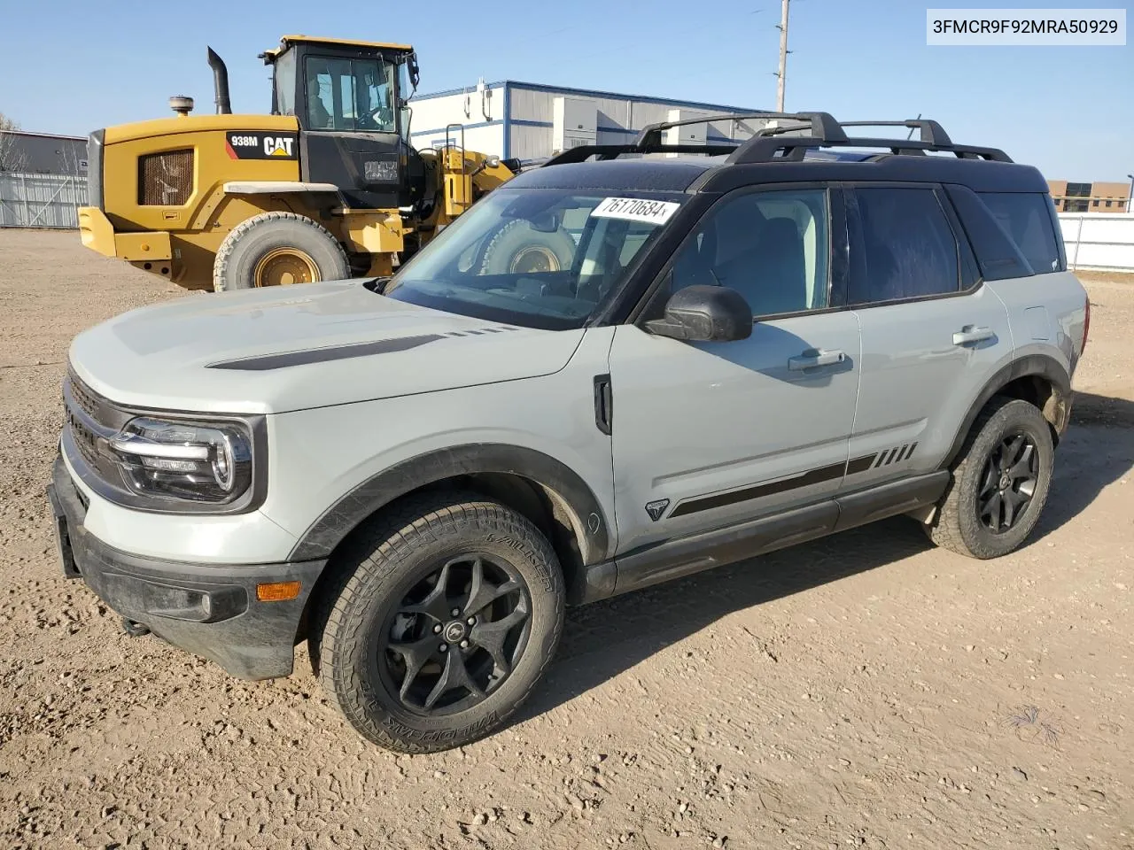 2021 Ford Bronco Sport First Edition VIN: 3FMCR9F92MRA50929 Lot: 76170684