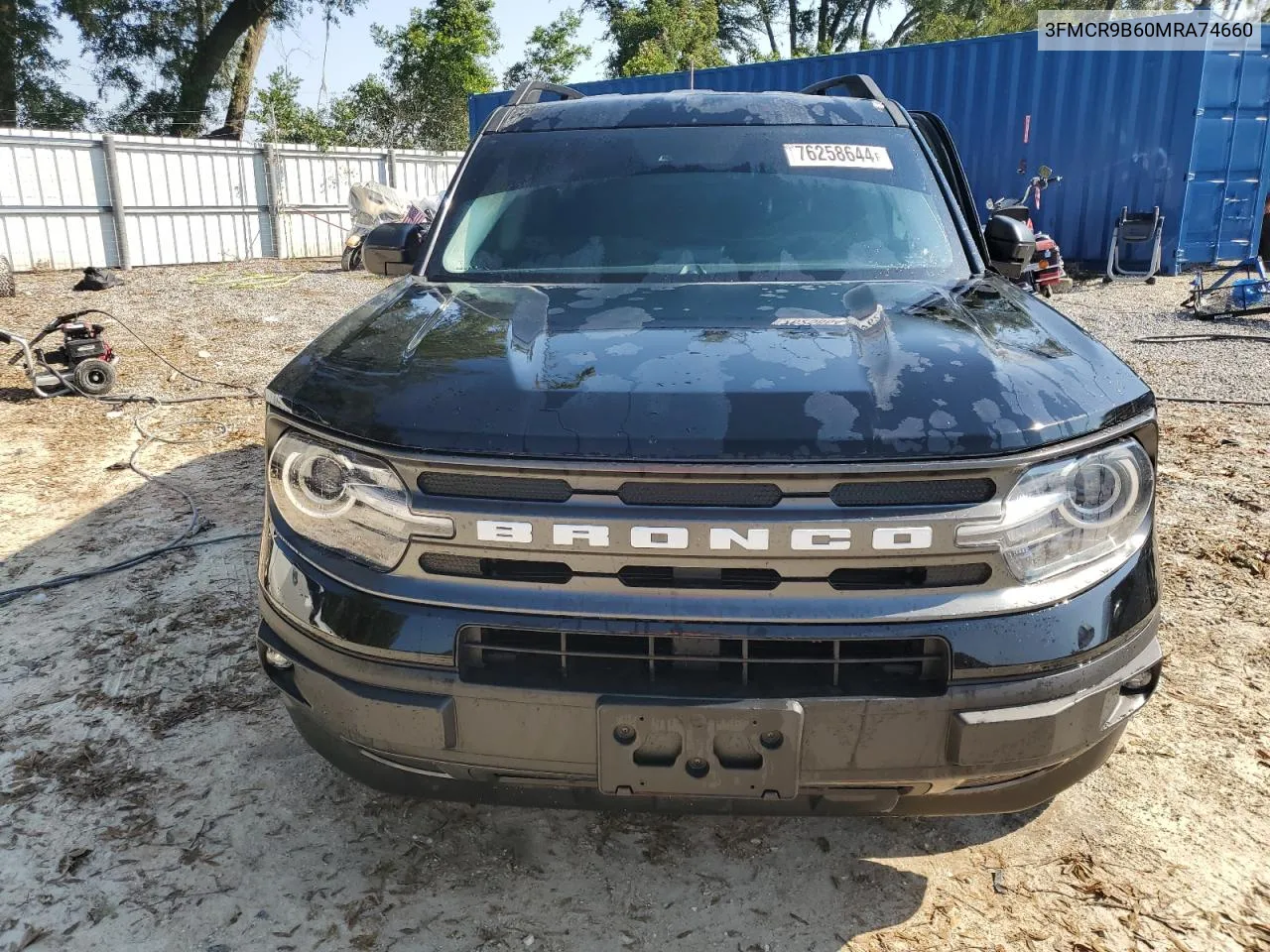 2021 Ford Bronco Sport Big Bend VIN: 3FMCR9B60MRA74660 Lot: 76258644