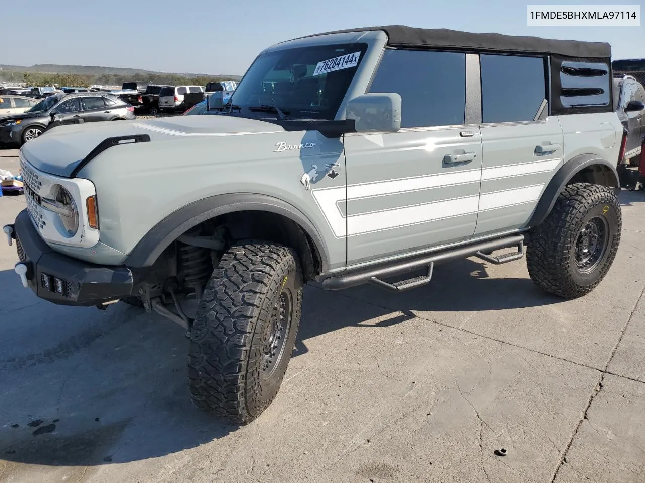 2021 Ford Bronco Base VIN: 1FMDE5BHXMLA97114 Lot: 76284144