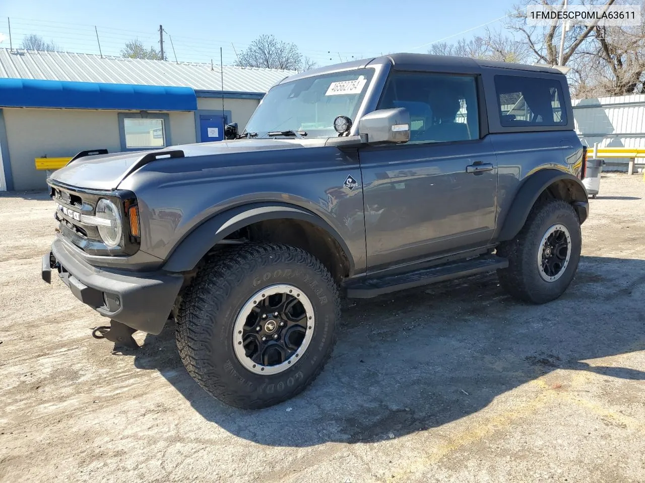 2021 Ford Bronco Base VIN: 1FMDE5CP0MLA63611 Lot: 76311294