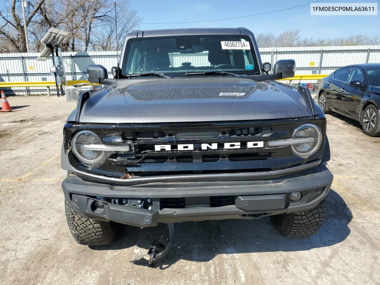 2021 Ford Bronco Base VIN: 1FMDE5CP0MLA63611 Lot: 76311294