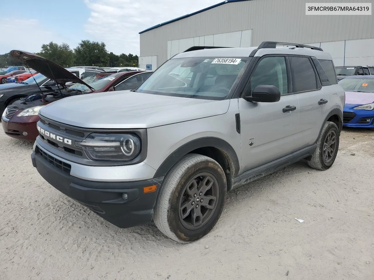 2021 Ford Bronco Sport Big Bend VIN: 3FMCR9B67MRA64319 Lot: 76358194