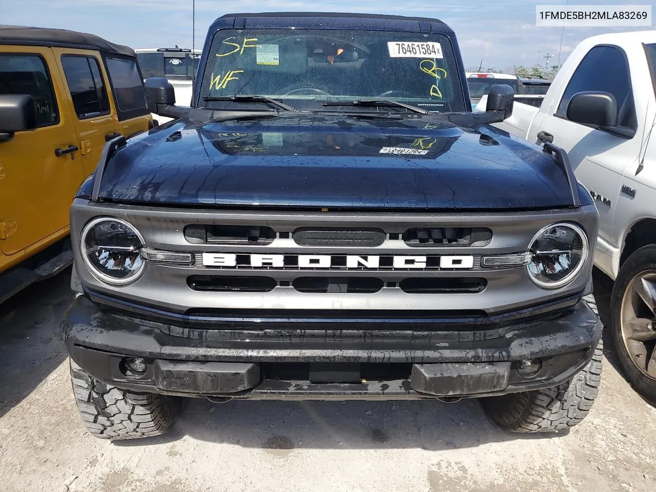 2021 Ford Bronco Base VIN: 1FMDE5BH2MLA83269 Lot: 76461584