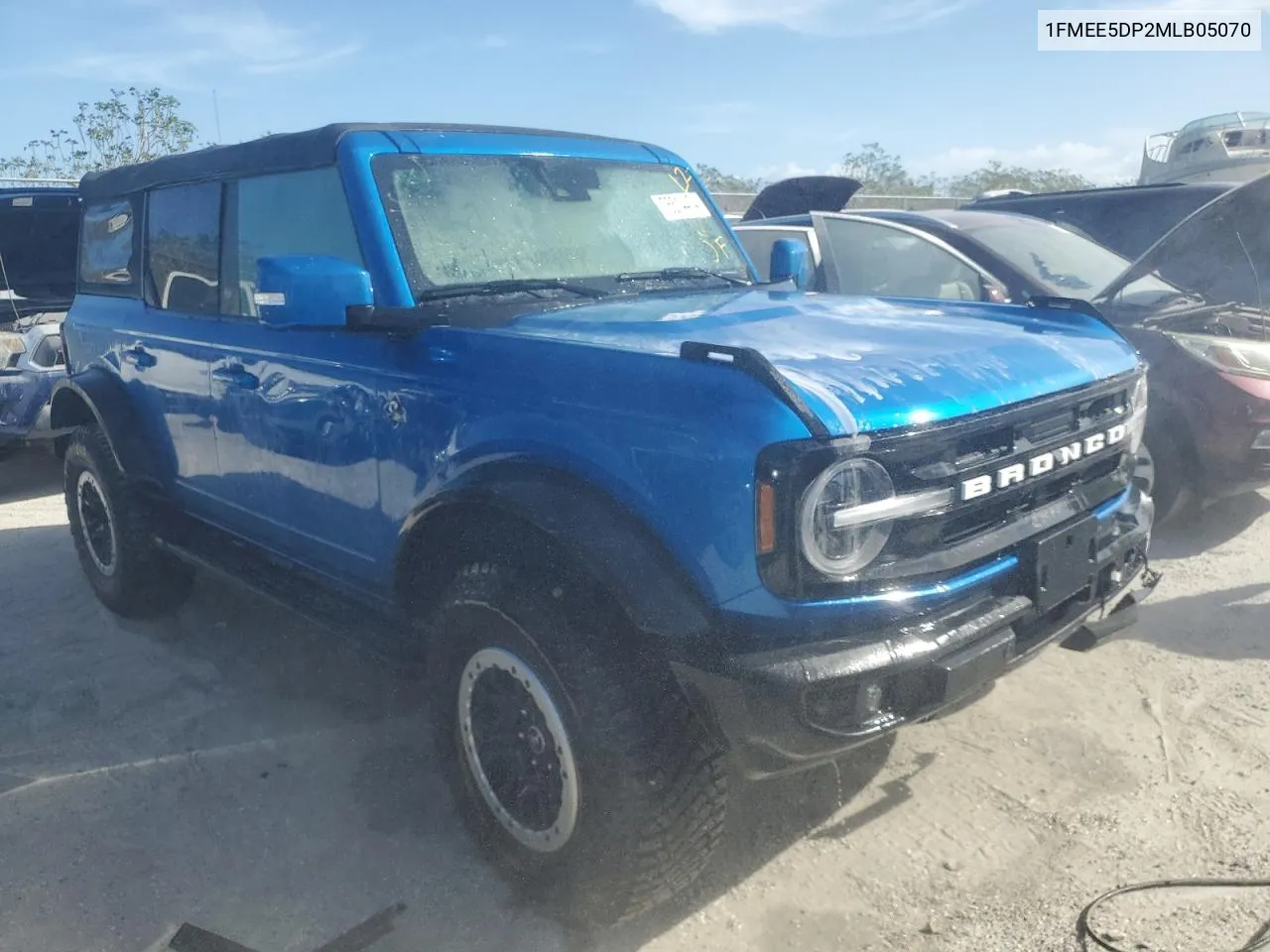 2021 Ford Bronco Base VIN: 1FMEE5DP2MLB05070 Lot: 76514474