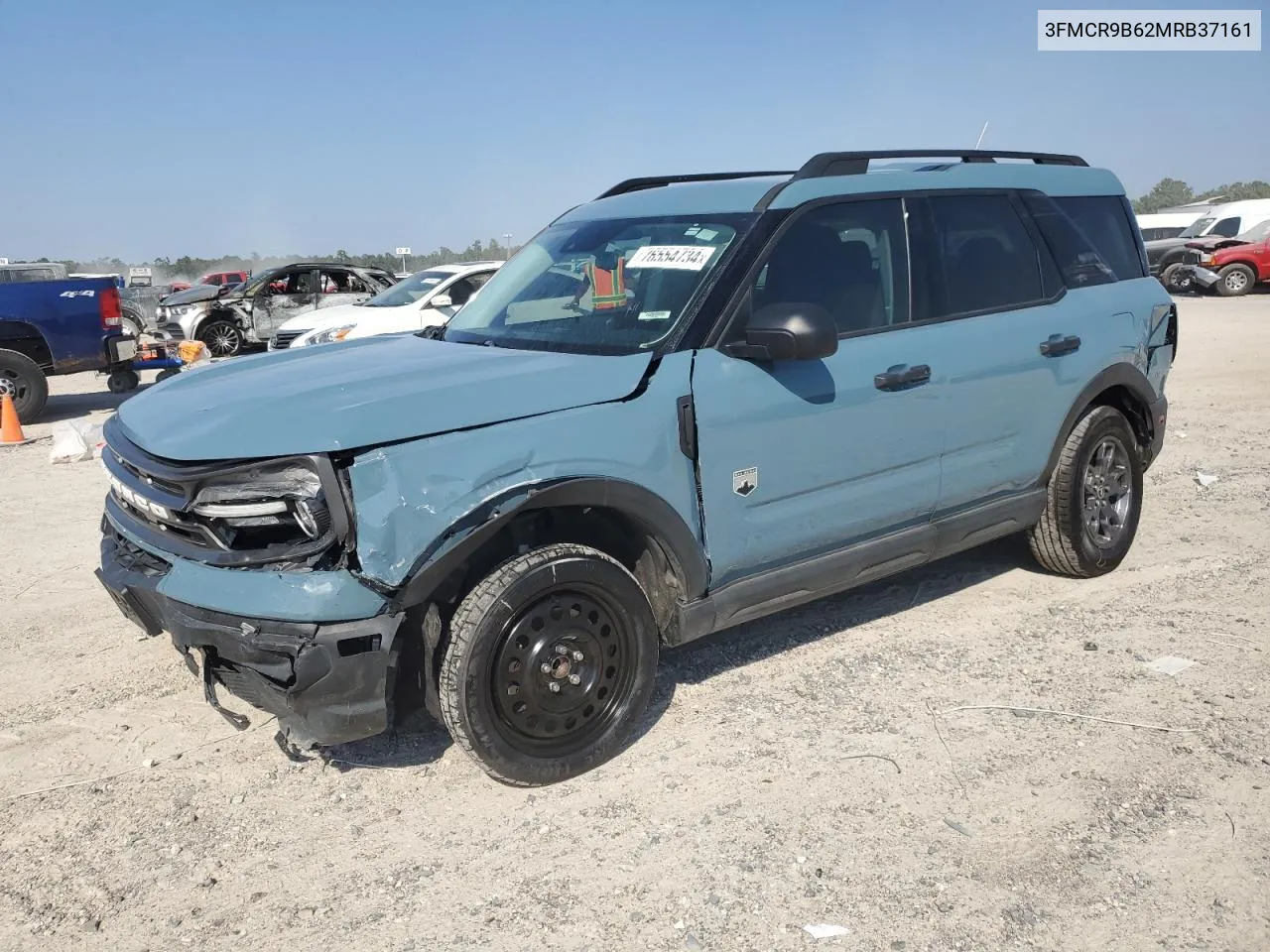 2021 Ford Bronco Sport Big Bend VIN: 3FMCR9B62MRB37161 Lot: 76554734