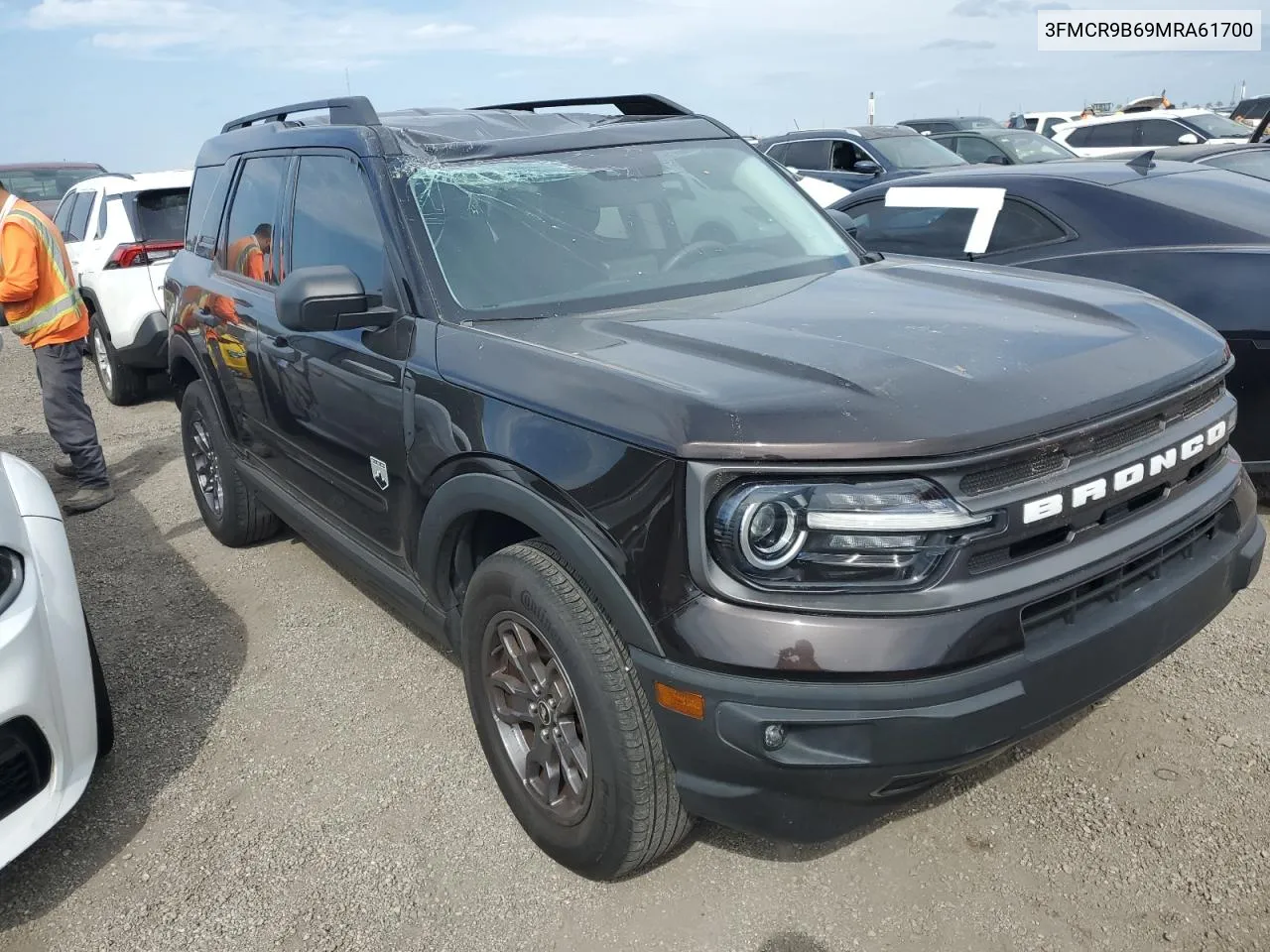 2021 Ford Bronco Sport Big Bend VIN: 3FMCR9B69MRA61700 Lot: 76702564