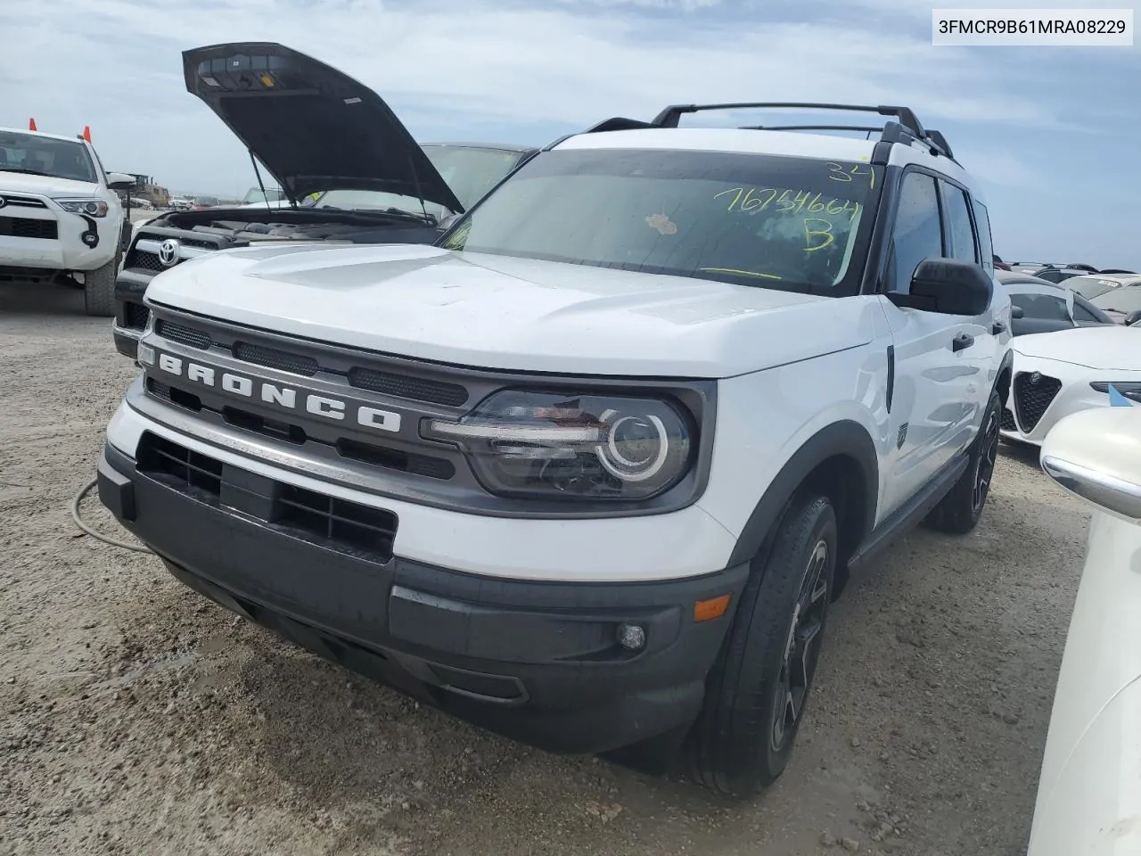 2021 Ford Bronco Sport Big Bend VIN: 3FMCR9B61MRA08229 Lot: 76754664