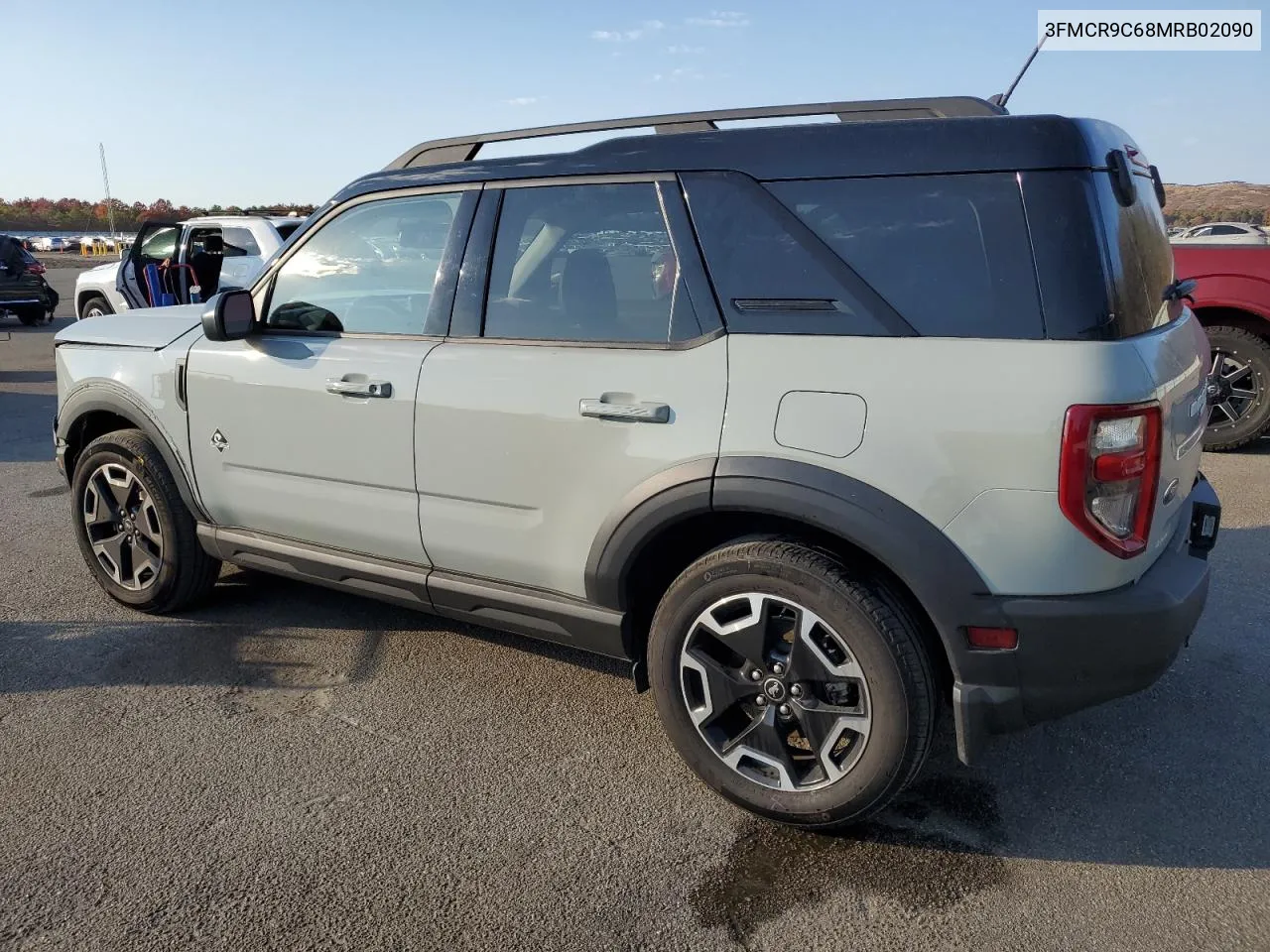 2021 Ford Bronco Sport Outer Banks VIN: 3FMCR9C68MRB02090 Lot: 76800084