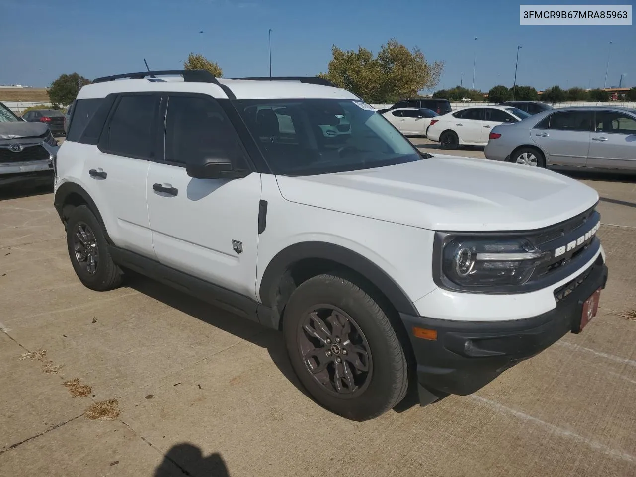 2021 Ford Bronco Sport Big Bend VIN: 3FMCR9B67MRA85963 Lot: 76819924