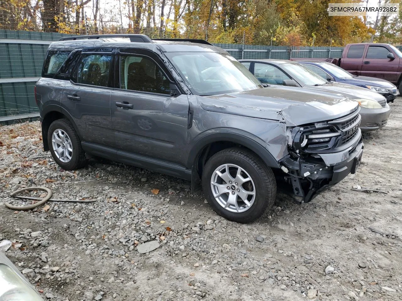 2021 Ford Bronco Sport VIN: 3FMCR9A67MRA92882 Lot: 77066124