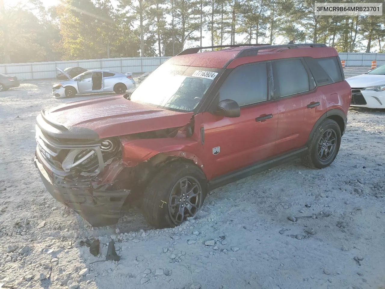 2021 Ford Bronco Sport Big Bend VIN: 3FMCR9B64MRB23701 Lot: 77163924