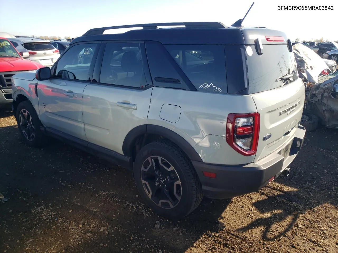 2021 Ford Bronco Sport Outer Banks VIN: 3FMCR9C65MRA03842 Lot: 77182314