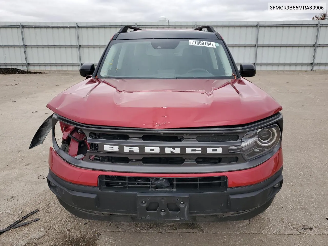 2021 Ford Bronco Sport Big Bend VIN: 3FMCR9B66MRA30906 Lot: 77369754