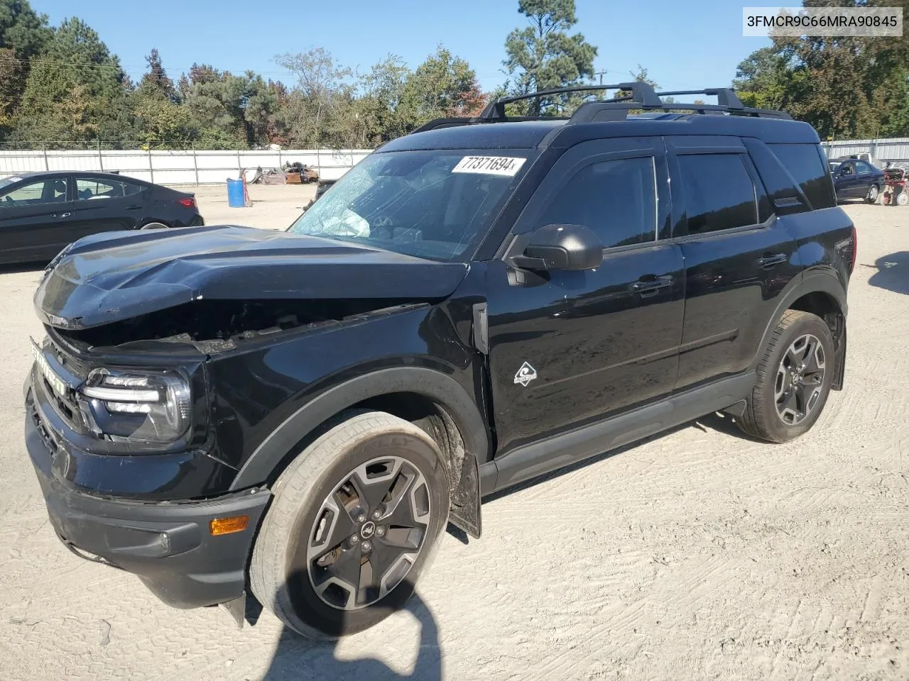 2021 Ford Bronco Sport Outer Banks VIN: 3FMCR9C66MRA90845 Lot: 77371694