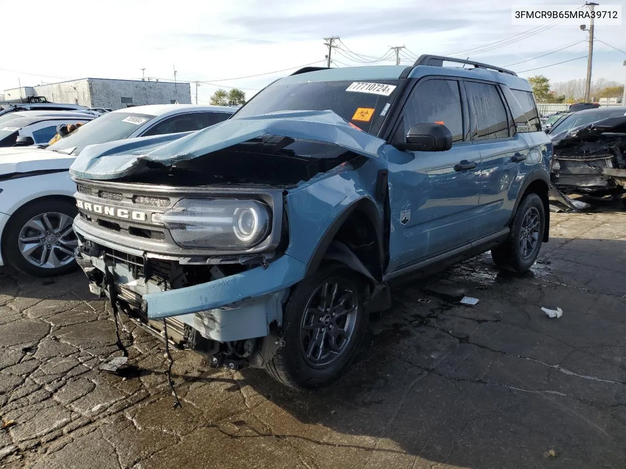 2021 Ford Bronco Sport Big Bend VIN: 3FMCR9B65MRA39712 Lot: 77710724