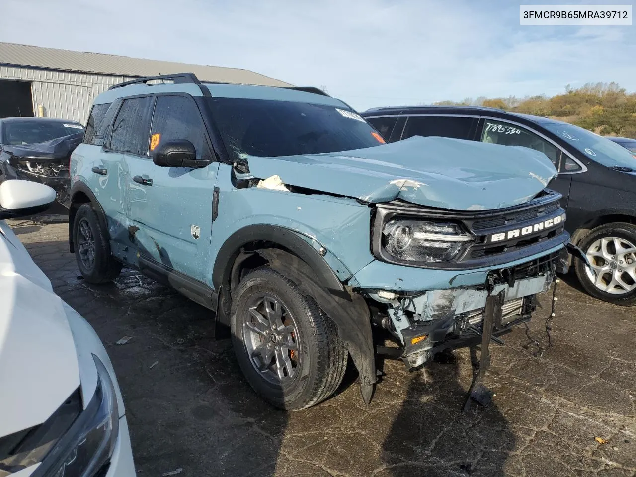 2021 Ford Bronco Sport Big Bend VIN: 3FMCR9B65MRA39712 Lot: 77710724