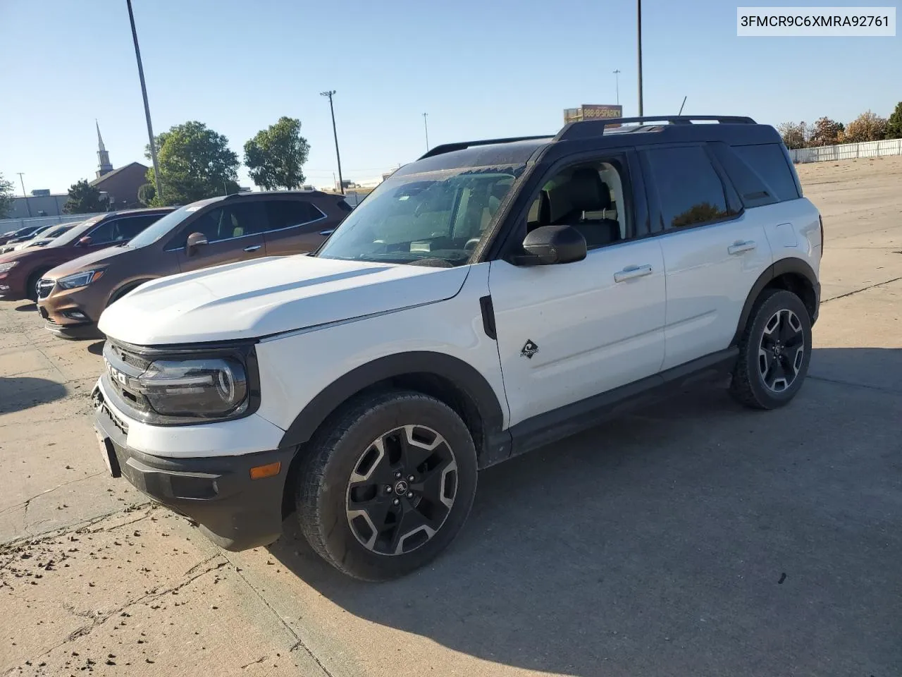 2021 Ford Bronco Sport Outer Banks VIN: 3FMCR9C6XMRA92761 Lot: 77713654