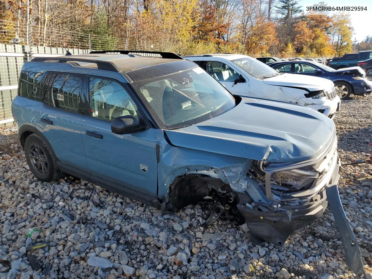 2021 Ford Bronco Sport Big Bend VIN: 3FMCR9B64MRB29594 Lot: 77750454