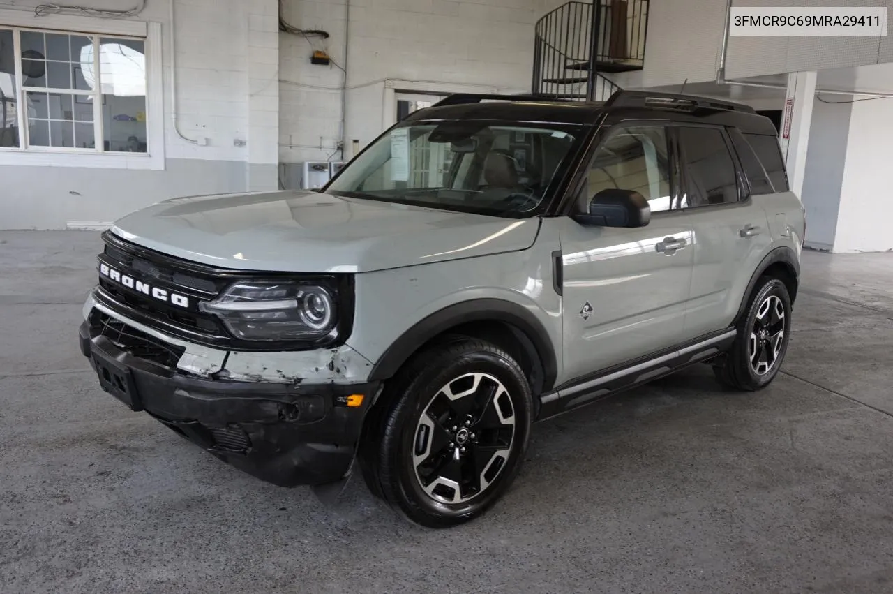 2021 Ford Bronco Sport Outer Banks VIN: 3FMCR9C69MRA29411 Lot: 77844574