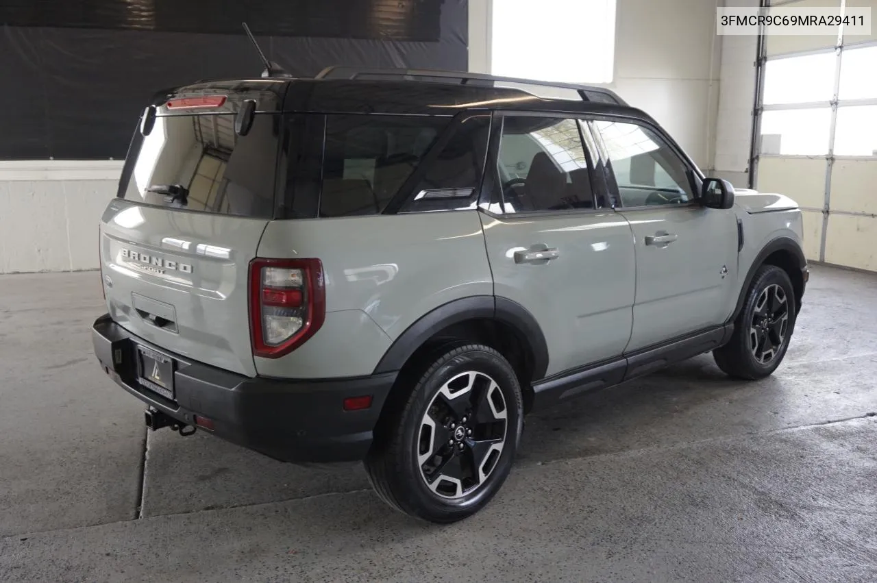 2021 Ford Bronco Sport Outer Banks VIN: 3FMCR9C69MRA29411 Lot: 77844574