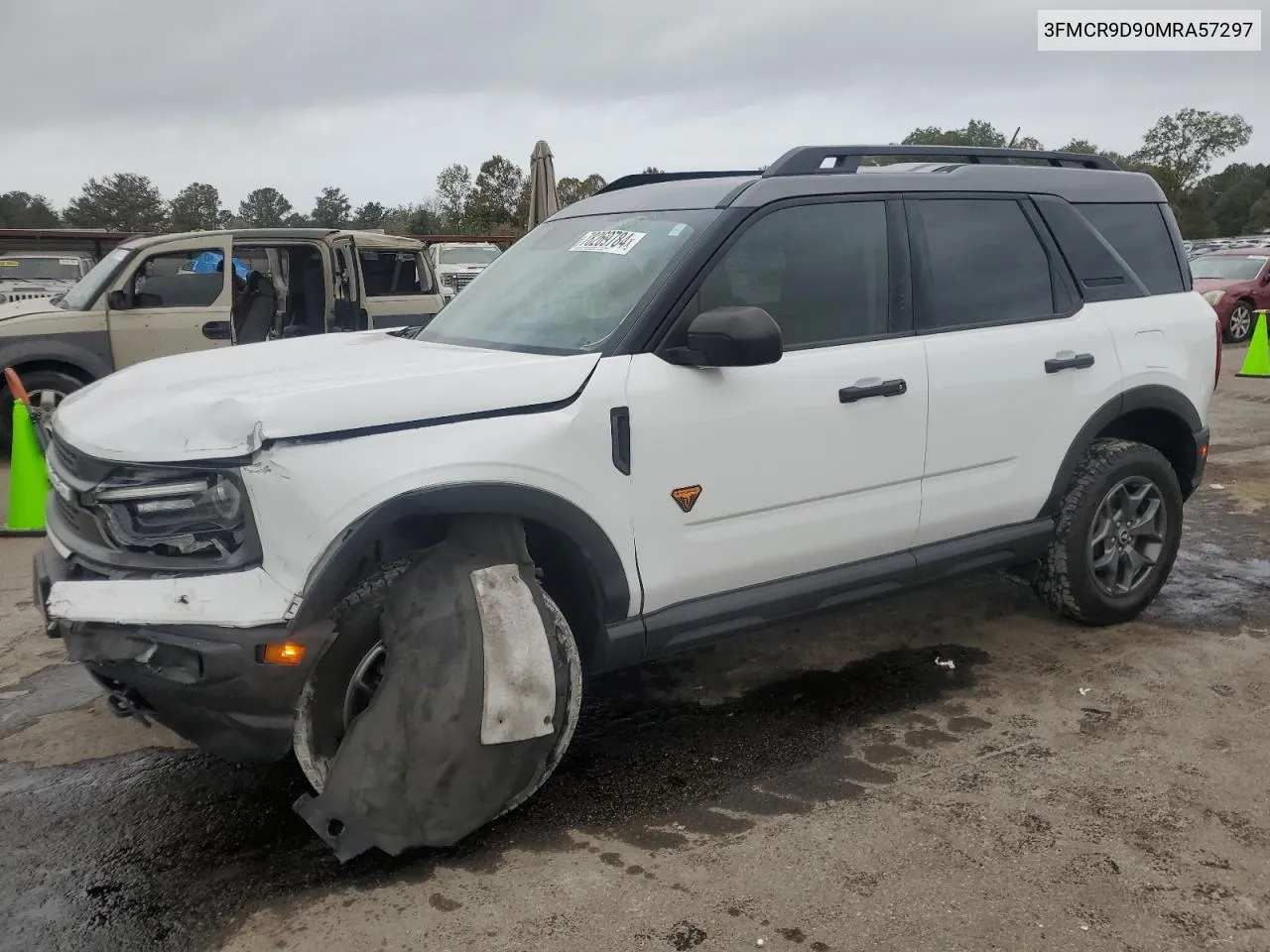 2021 Ford Bronco Sport Badlands VIN: 3FMCR9D90MRA57297 Lot: 78269784