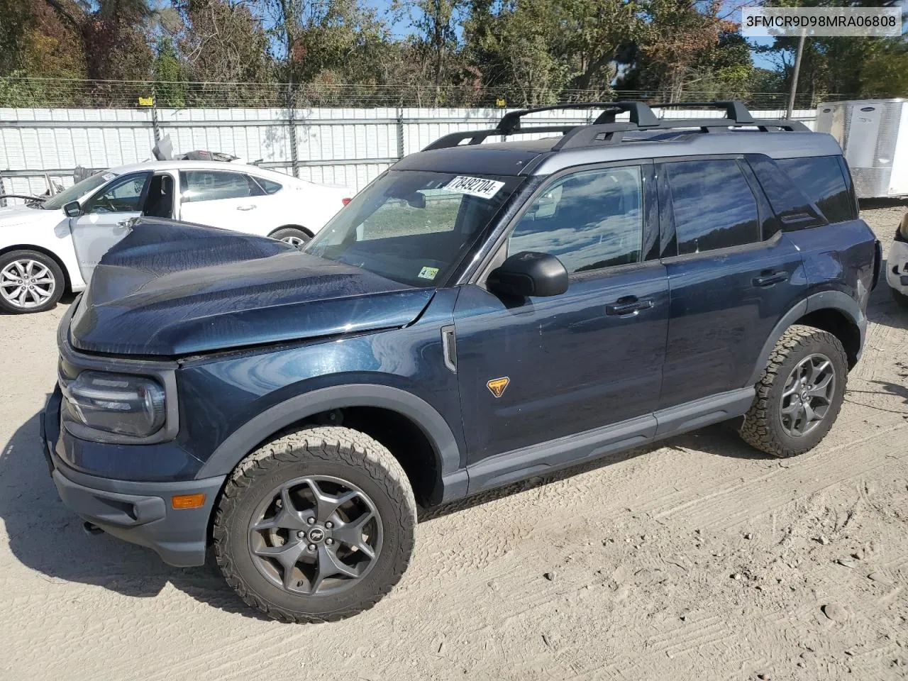 2021 Ford Bronco Sport Badlands VIN: 3FMCR9D98MRA06808 Lot: 78492704