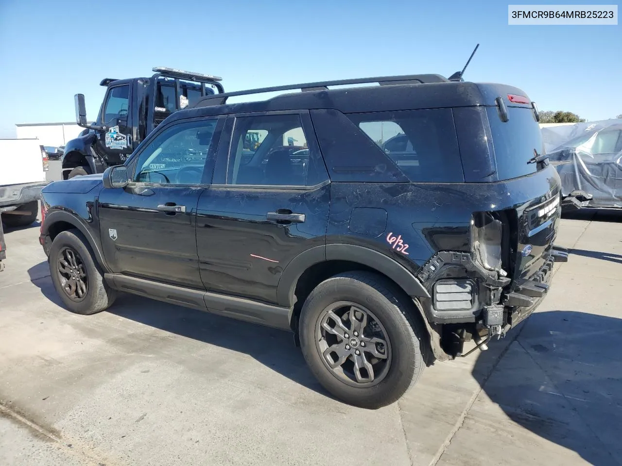 2021 Ford Bronco Sport Big Bend VIN: 3FMCR9B64MRB25223 Lot: 78517694