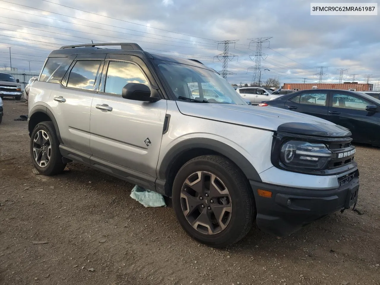 2021 Ford Bronco Sport Outer Banks VIN: 3FMCR9C62MRA61987 Lot: 78655604