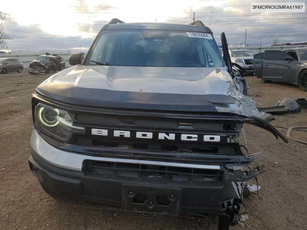 2021 Ford Bronco Sport Outer Banks VIN: 3FMCR9C62MRA61987 Lot: 78655604