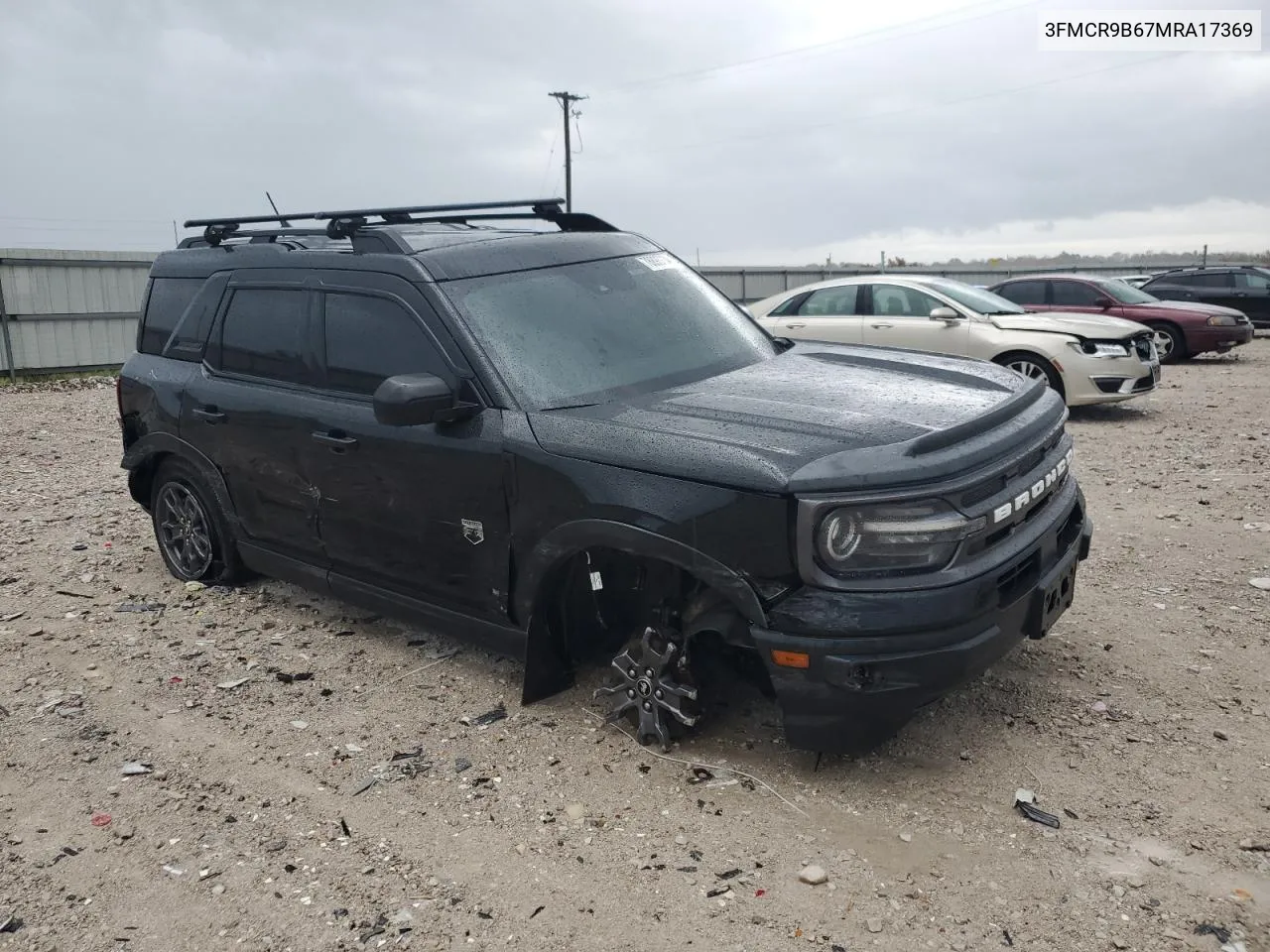 2021 Ford Bronco Sport Big Bend VIN: 3FMCR9B67MRA17369 Lot: 78893734