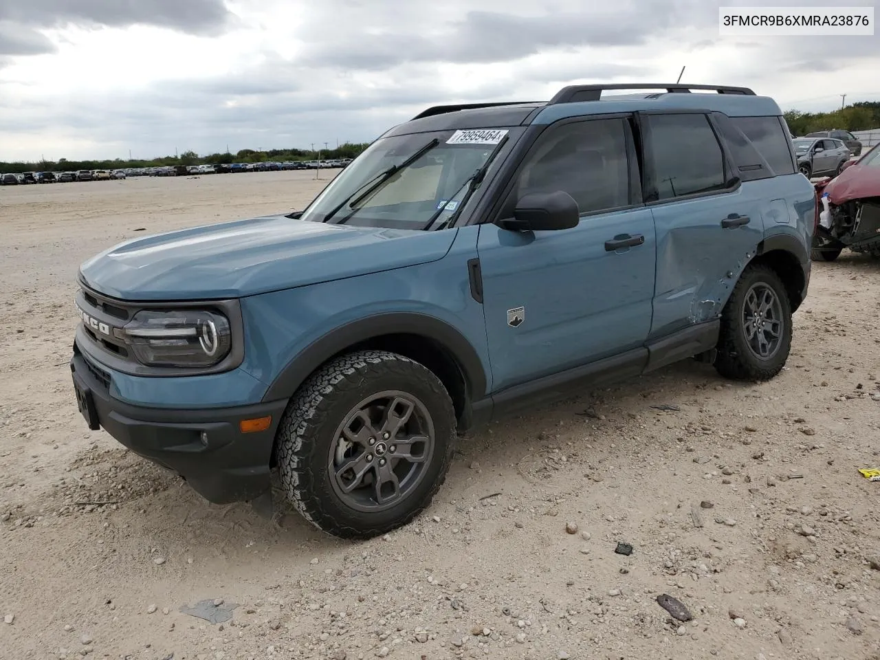 2021 Ford Bronco Sport Big Bend VIN: 3FMCR9B6XMRA23876 Lot: 79959464