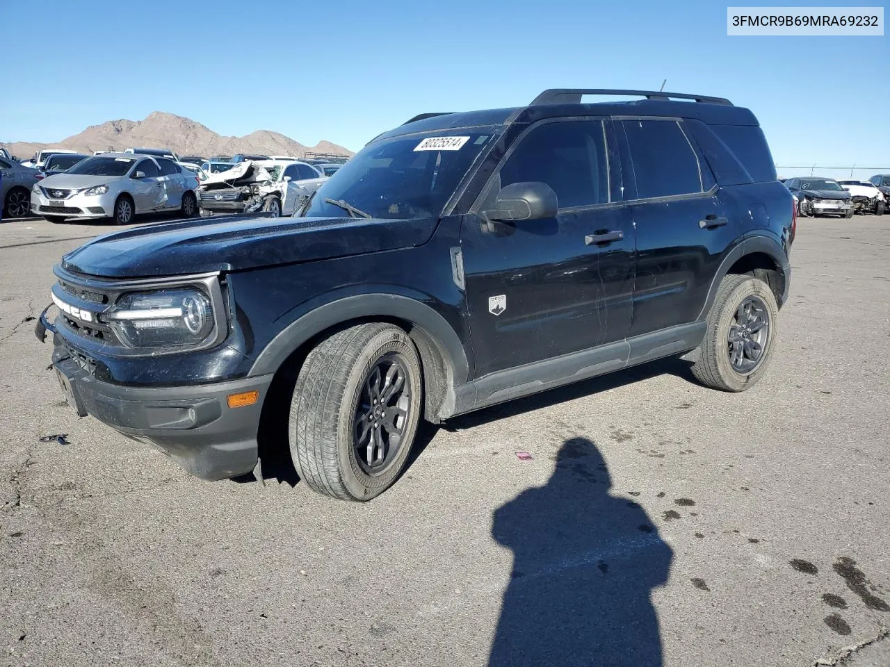 2021 Ford Bronco Sport Big Bend VIN: 3FMCR9B69MRA69232 Lot: 80325514