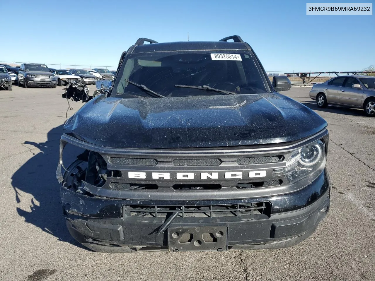 2021 Ford Bronco Sport Big Bend VIN: 3FMCR9B69MRA69232 Lot: 80325514