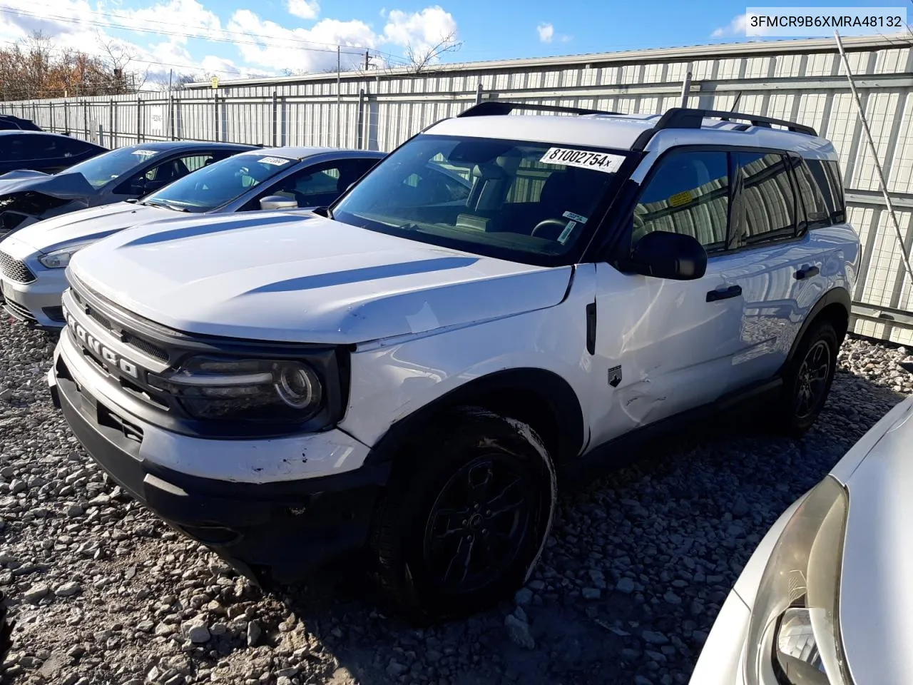 2021 Ford Bronco Sport Big Bend VIN: 3FMCR9B6XMRA48132 Lot: 81002754