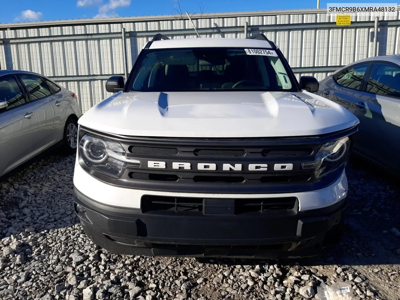 2021 Ford Bronco Sport Big Bend VIN: 3FMCR9B6XMRA48132 Lot: 81002754