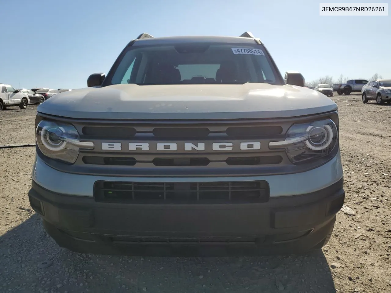 2022 Ford Bronco Sport Big Bend VIN: 3FMCR9B67NRD26261 Lot: 47708614