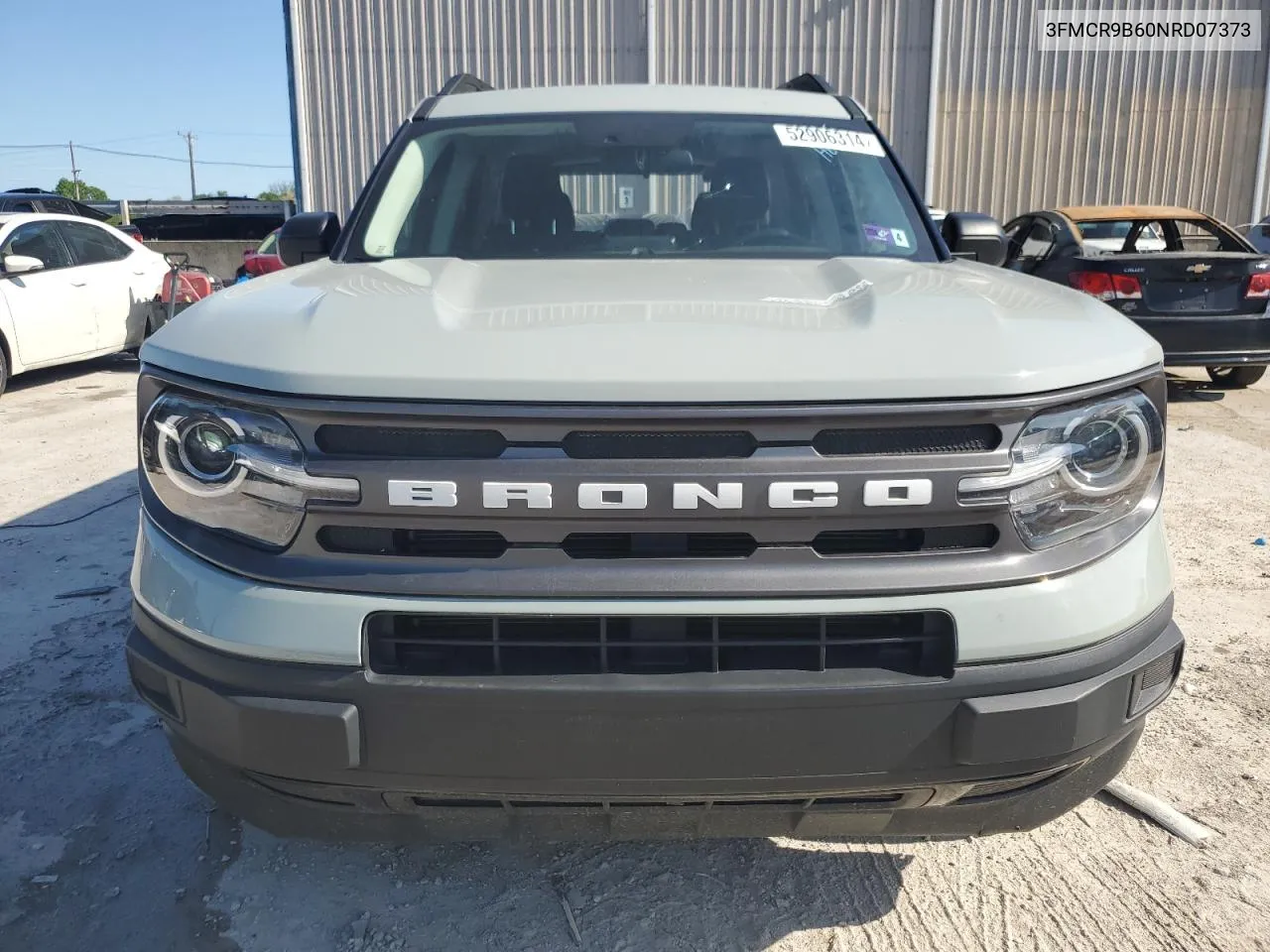 2022 Ford Bronco Sport Big Bend VIN: 3FMCR9B60NRD07373 Lot: 52906314