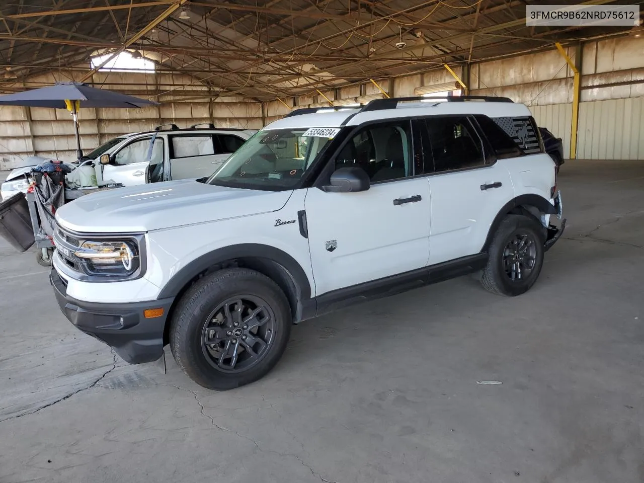 2022 Ford Bronco Sport Big Bend VIN: 3FMCR9B62NRD75612 Lot: 53346234