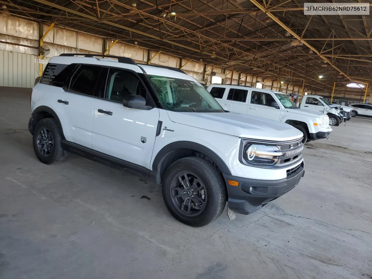 2022 Ford Bronco Sport Big Bend VIN: 3FMCR9B62NRD75612 Lot: 53346234