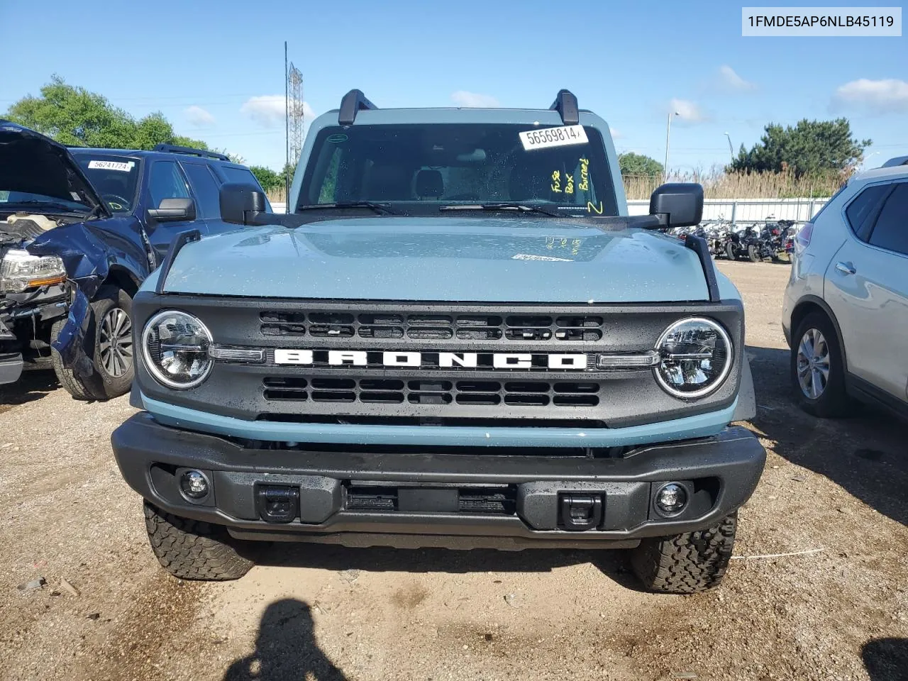 2022 Ford Bronco Base VIN: 1FMDE5AP6NLB45119 Lot: 56569814