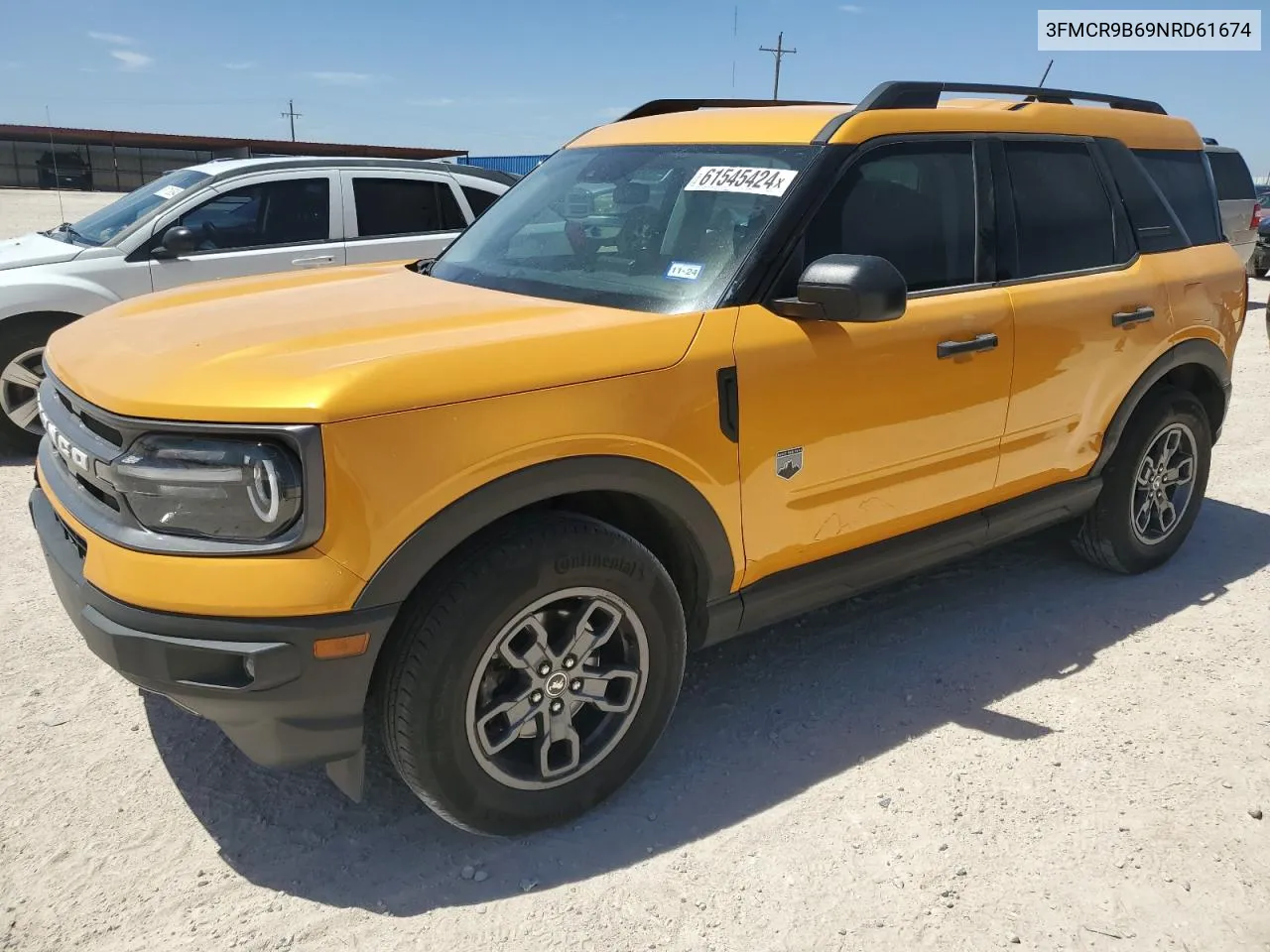 2022 Ford Bronco Sport Big Bend VIN: 3FMCR9B69NRD61674 Lot: 61545424