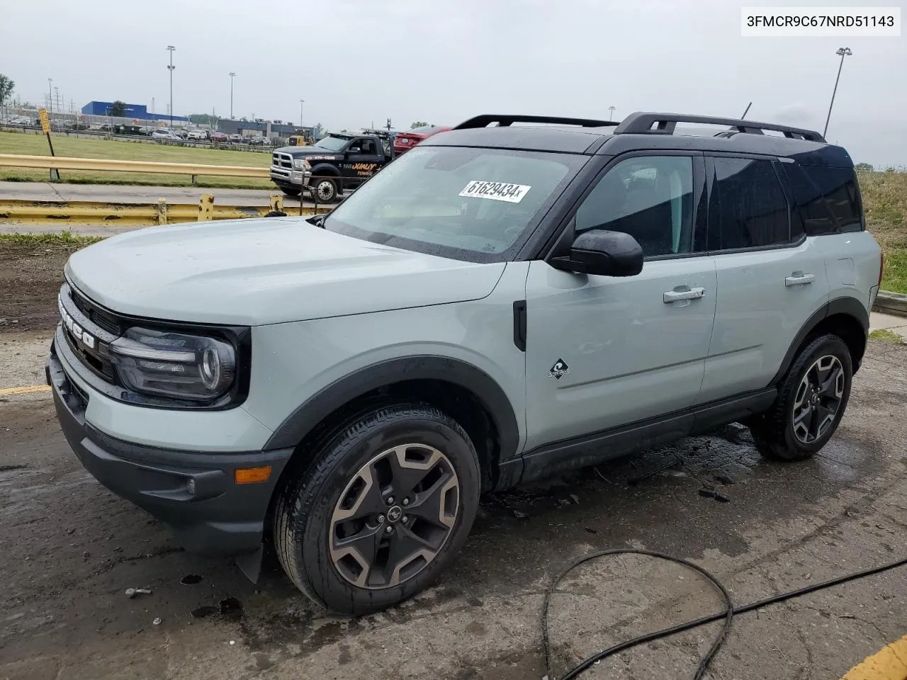 2022 Ford Bronco Sport Outer Banks VIN: 3FMCR9C67NRD51143 Lot: 61629434