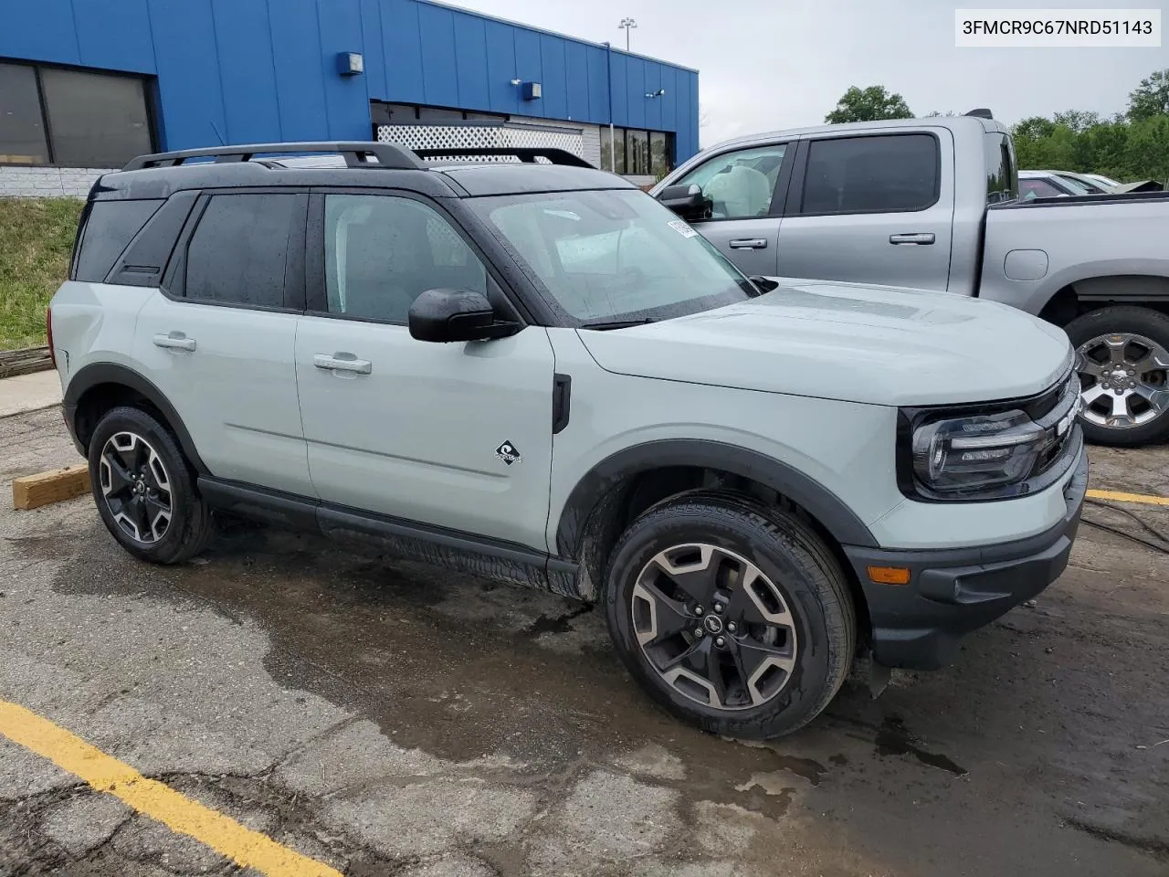 2022 Ford Bronco Sport Outer Banks VIN: 3FMCR9C67NRD51143 Lot: 61629434