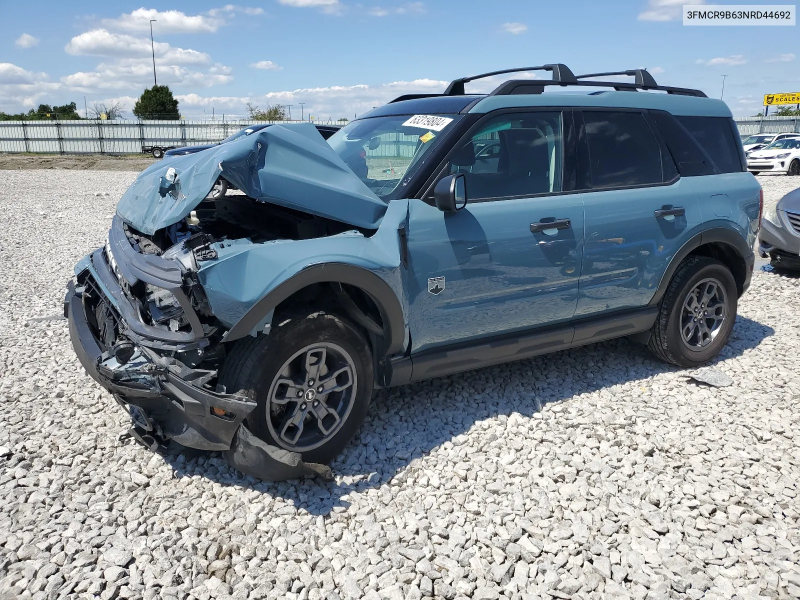 2022 Ford Bronco Sport Big Bend VIN: 3FMCR9B63NRD44692 Lot: 63319804