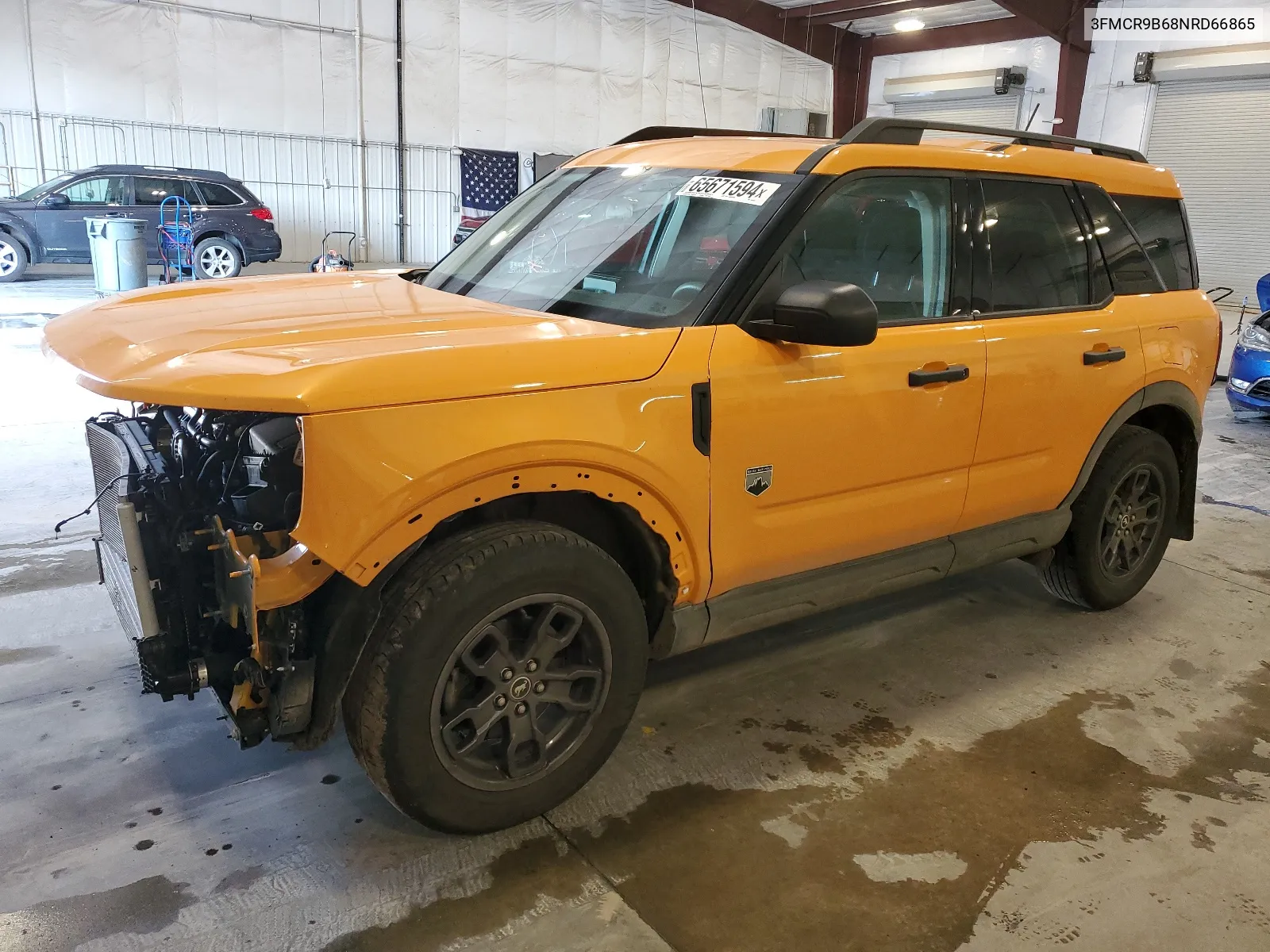 2022 Ford Bronco Sport Big Bend VIN: 3FMCR9B68NRD66865 Lot: 65671594