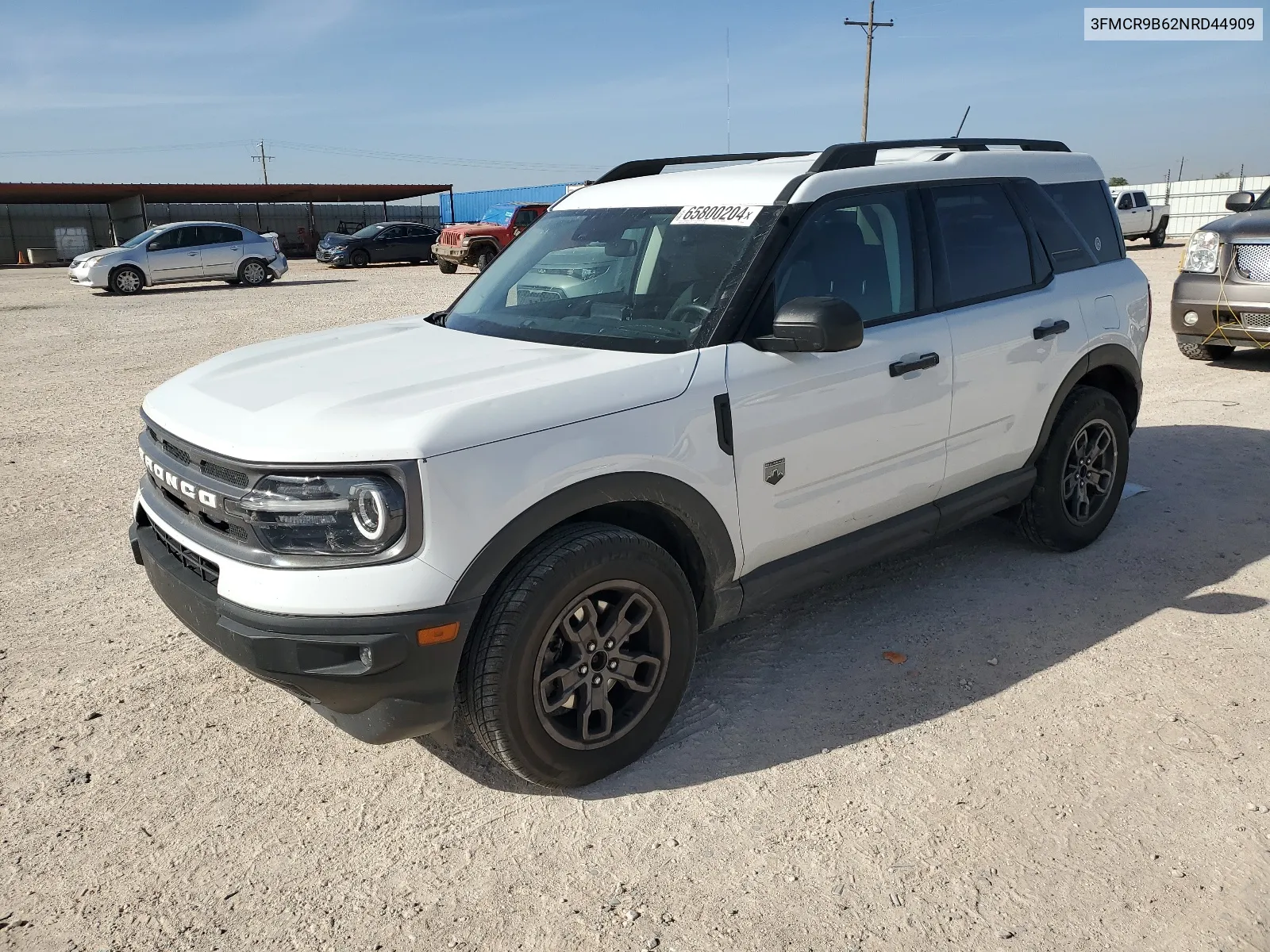 2022 Ford Bronco Sport Big Bend VIN: 3FMCR9B62NRD44909 Lot: 65800204