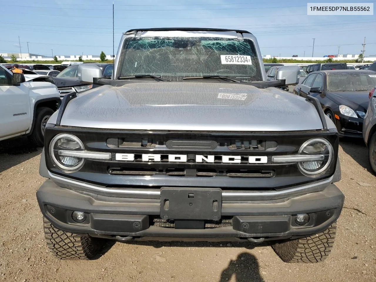 2022 Ford Bronco Base VIN: 1FMEE5DP7NLB55562 Lot: 65812334