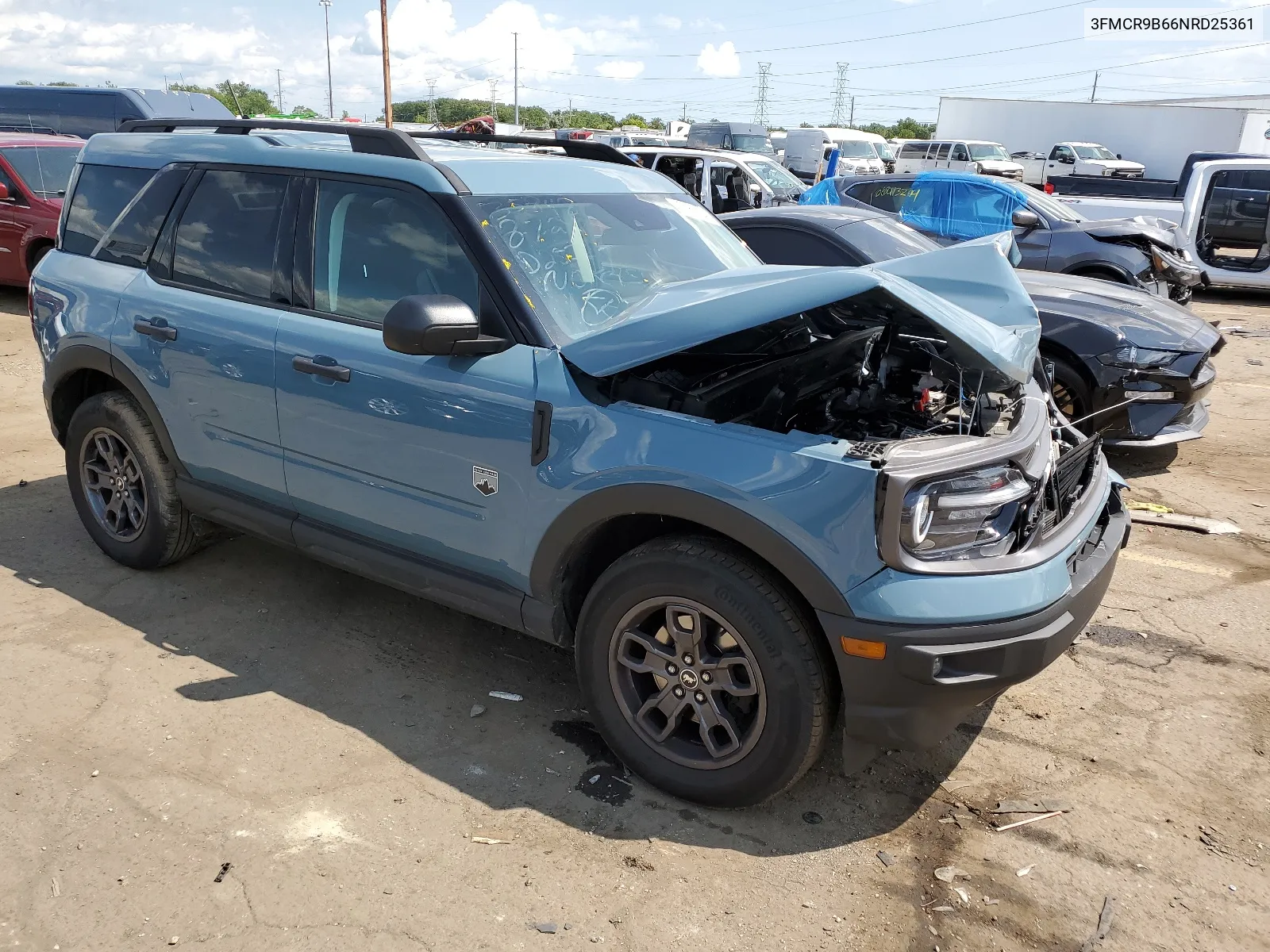 2022 Ford Bronco Sport Big Bend VIN: 3FMCR9B66NRD25361 Lot: 67169134