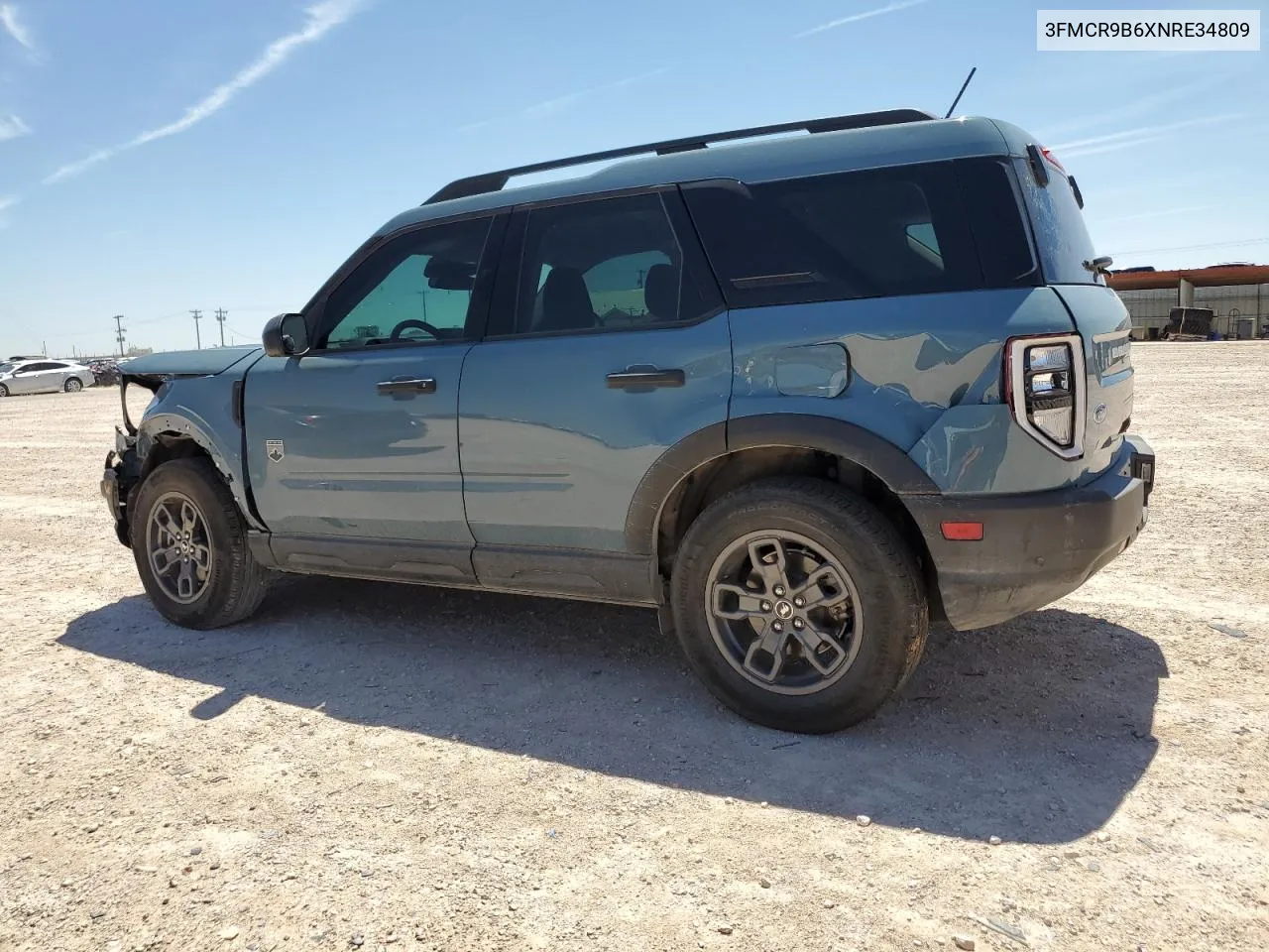 2022 Ford Bronco Sport Big Bend VIN: 3FMCR9B6XNRE34809 Lot: 68298854