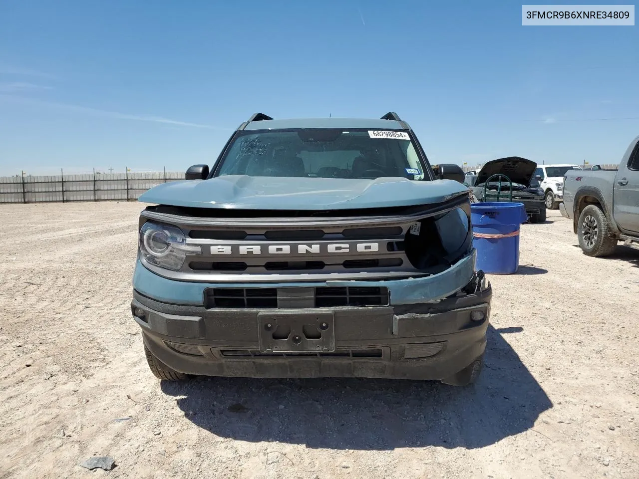 2022 Ford Bronco Sport Big Bend VIN: 3FMCR9B6XNRE34809 Lot: 68298854